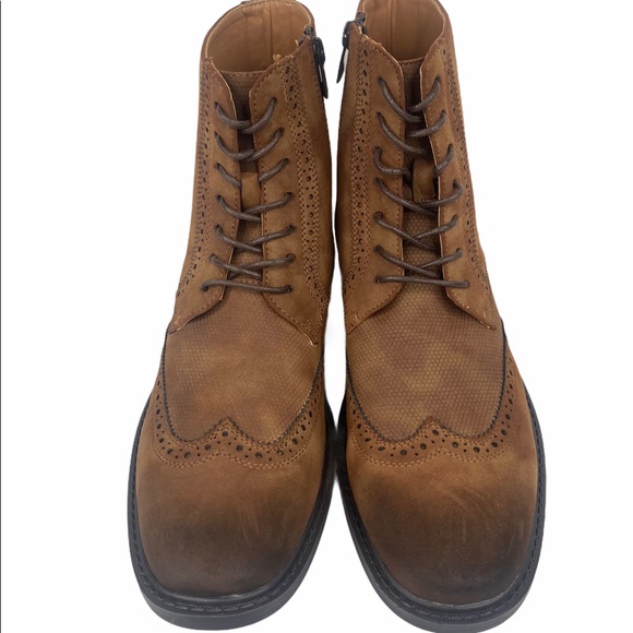 Kenneth Cole Unlisted Lace Up Side Zip Buzzer Boot - Picture 7 of 16